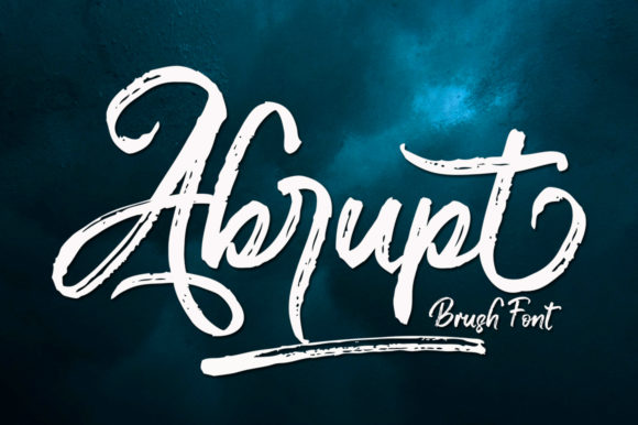 Abrupt: A Textured Handwritten Font for Bold Campaigns