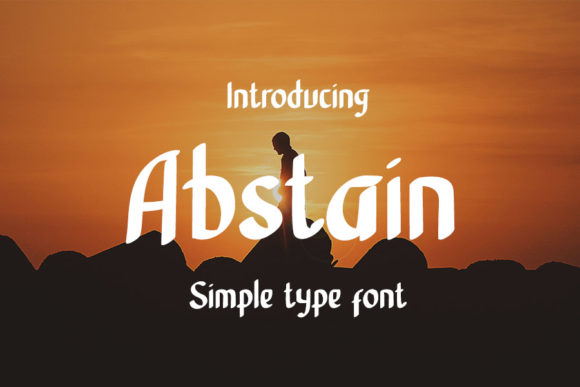 Abstain: A Bold Handwritten Font for Makers