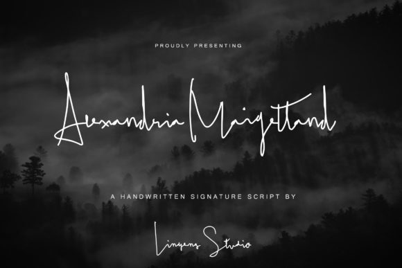 Alexandria Maigettand: A Modern Script Font for Web Design