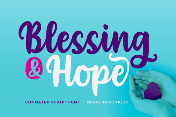 Blessing Hope: A Playful Script Font for Editorial Design