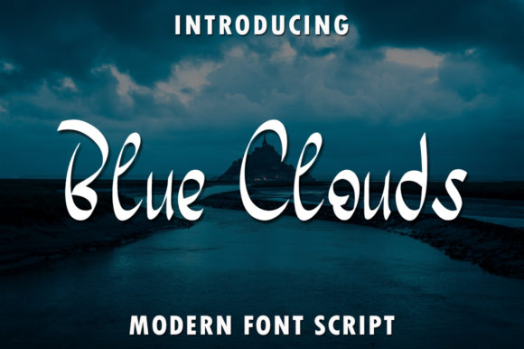 Blue Clouds: A Handwritten Font for Small Business Branding