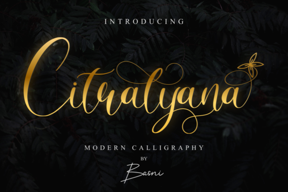 Citralyana: A Distinct Script Font for Modern Marketing