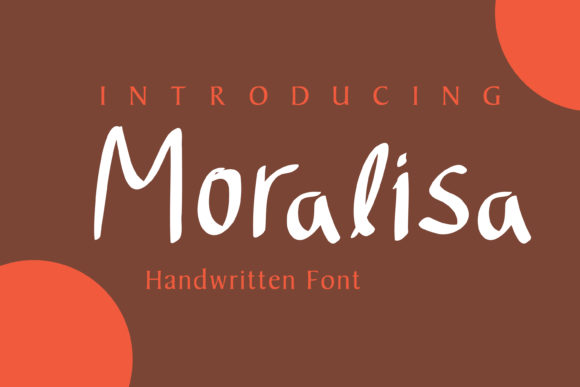 Elegant Handwritten Font for Modern Web Design: Moralisa