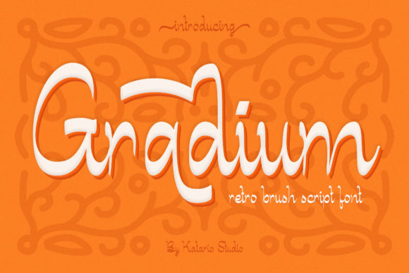 Gradium: A Modern Brush Script Font for Branding