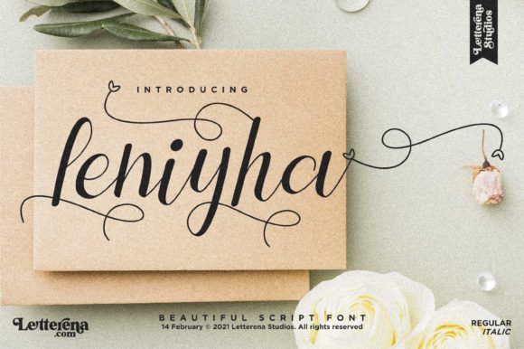 Leniyha: A Premium Script Font for Campaigns