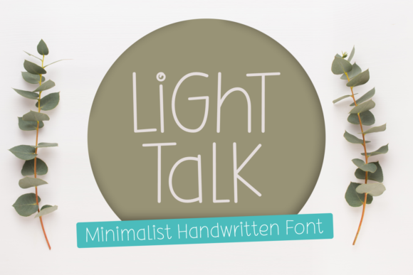 Light Talk: A Minimalist Handwritten Font for Modern Web Design