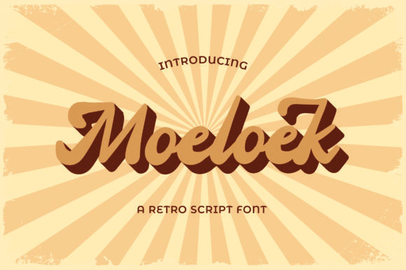 Moeloek: A Retro Script Font That Elevates Brand Identity with Nostalgic Charm