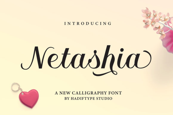 Netashia: An Elegant Script Font for Editorial Design