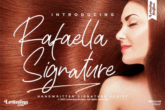 Rafaella Signature: A Modern Handwritten Font for Editors