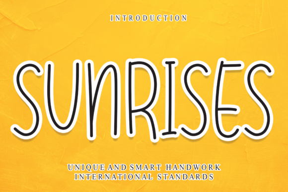Sunrises Font: A Handwritten Typeface for Campaigns