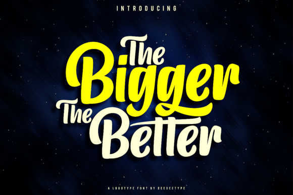 The Bigger the Better: A Bold Handwritten Font for Business Branding