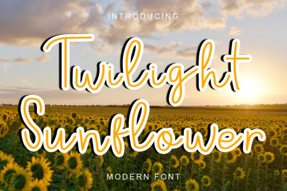 Twilight Sunflower: A Refined Script Font for Elegant Web Design