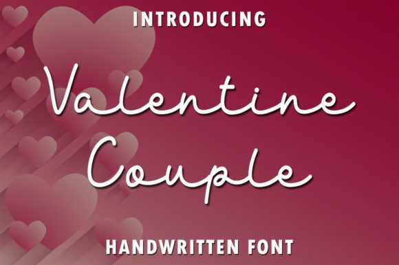 Valentine Couple: A Romantic Font for Branding