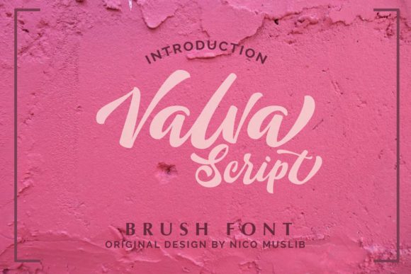 Valva: A Charming Script Font for Crafters and Product Designers